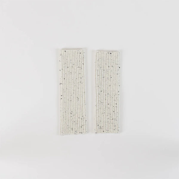 Lyla & Luxe Fingerless Gloves| White Fleck