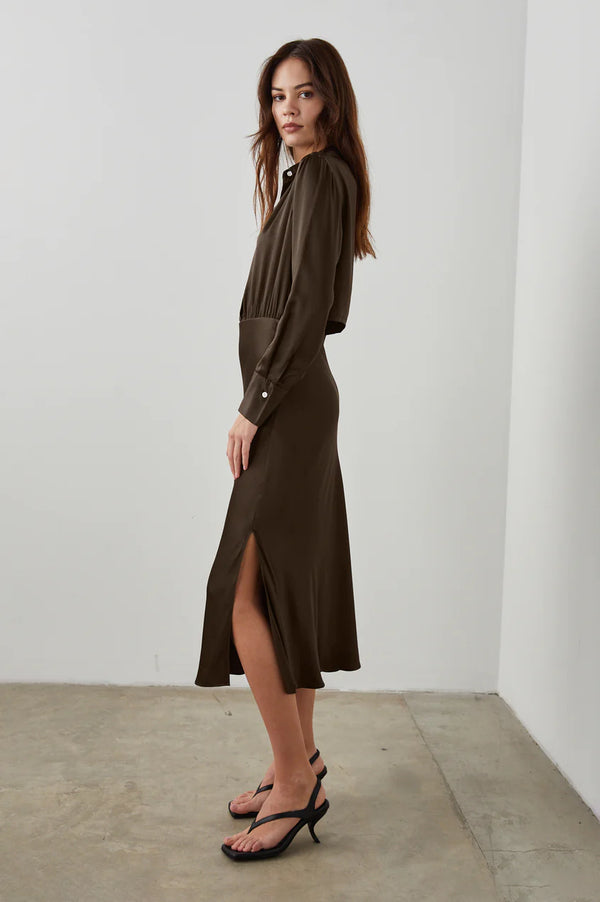 Kathleen Dress I Moss