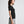 Load image into Gallery viewer, Bamboo Quarter Sleeve Tee I Black