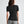 Load image into Gallery viewer, Bamboo Quarter Sleeve Tee I Black