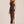 Load image into Gallery viewer, Cassie Twist Off the Shoulder Dress I Umber