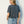 Load image into Gallery viewer, Cropped Raw Hem Tee I Blue Grey