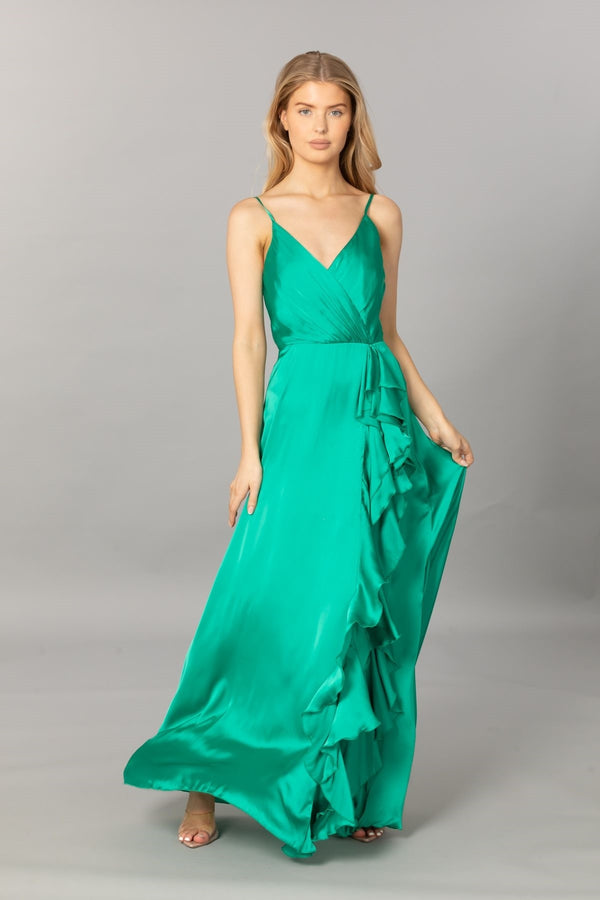Emerald Waterfall Gown