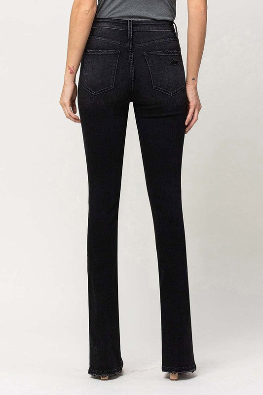 High Rise Slim with Slanted Slit