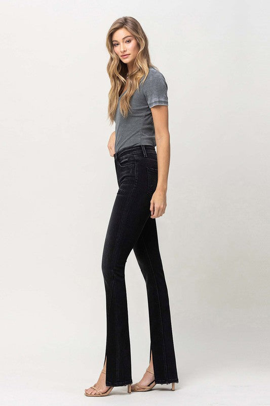 High Rise Slim with Slanted Slit