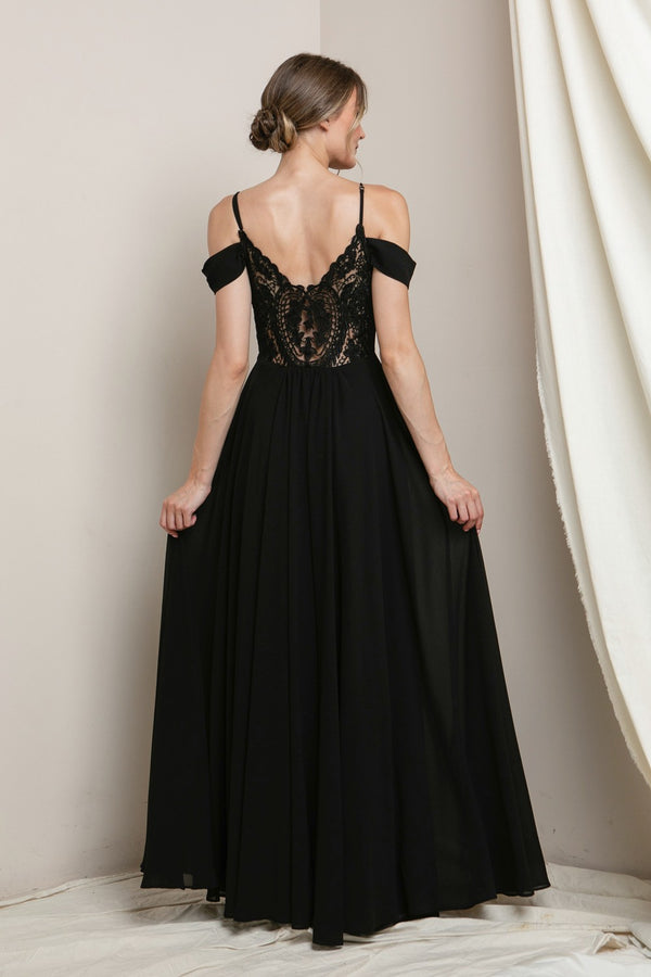 Dream Draped Sleeve Gown