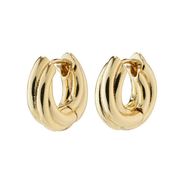 Edea Chunky Huggie Hoops I Gold Plated