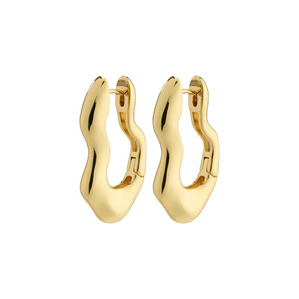 Loulia Wavy Earrings I Gold Plated