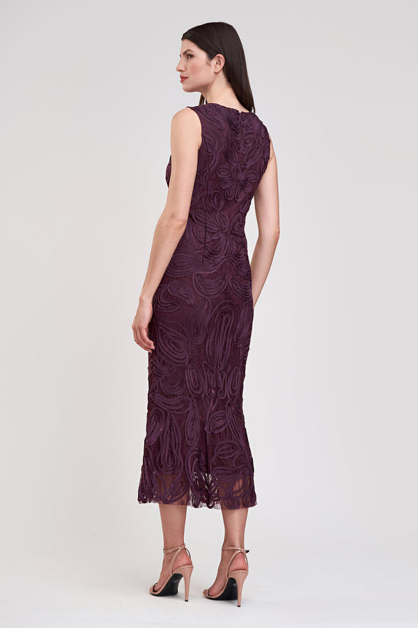 Meli Soutache Dress I Plum