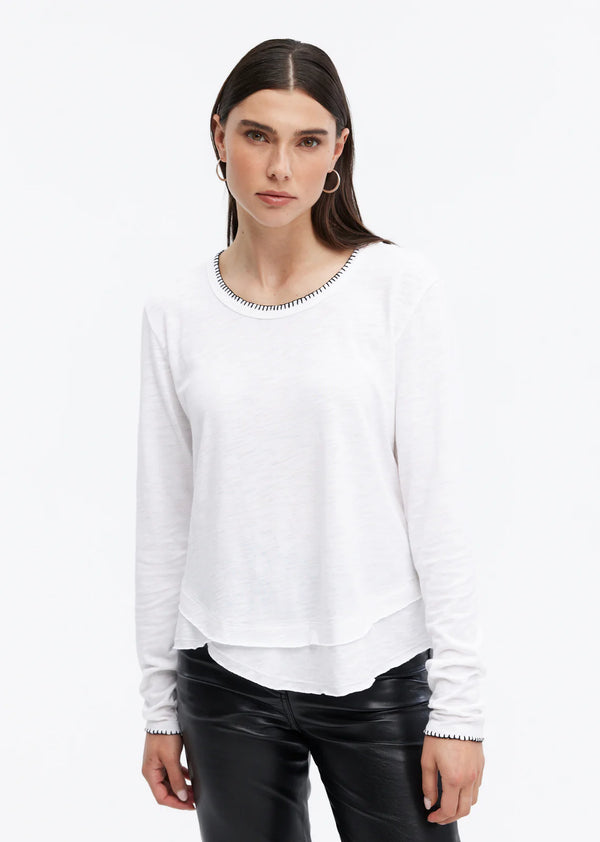 Whipstitch Ava Long Sleeve I White