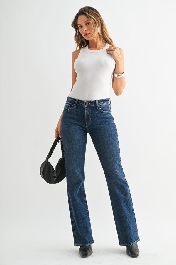 Vintage Slim Boot Cut I Mid Wash