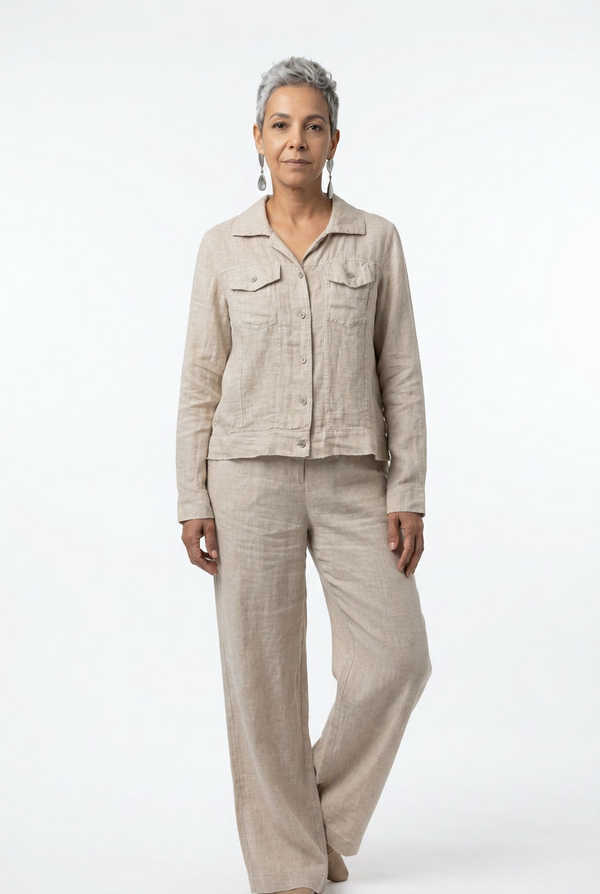 Linen Jacket I Beige