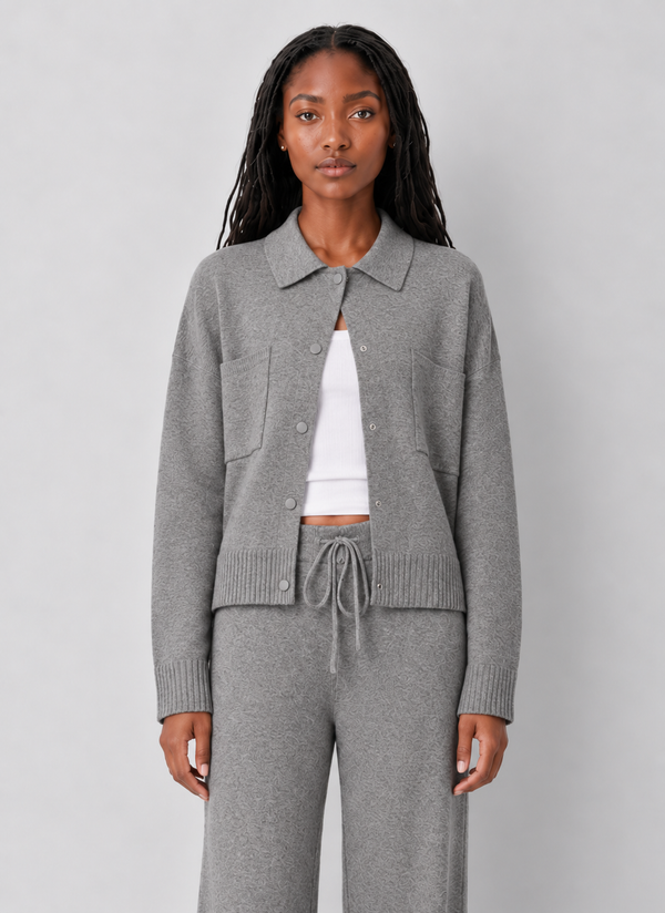 Slowdown Sweater Jacket I Heather Grey