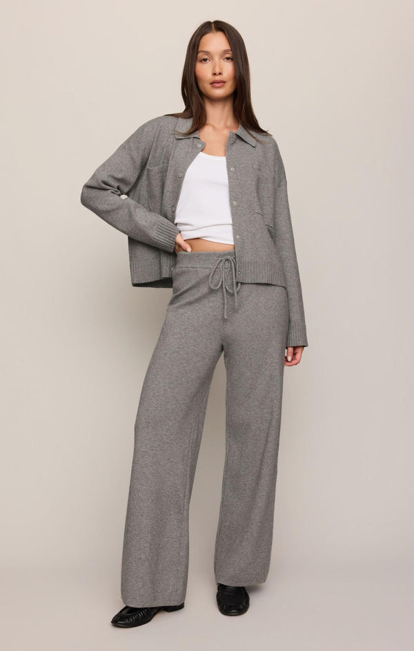 Take it Easy Knit Pants I Heather Grey