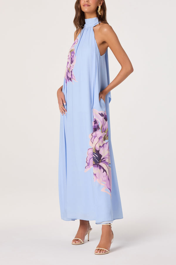 Nesta Maxi Dress I Powder Blue Floral