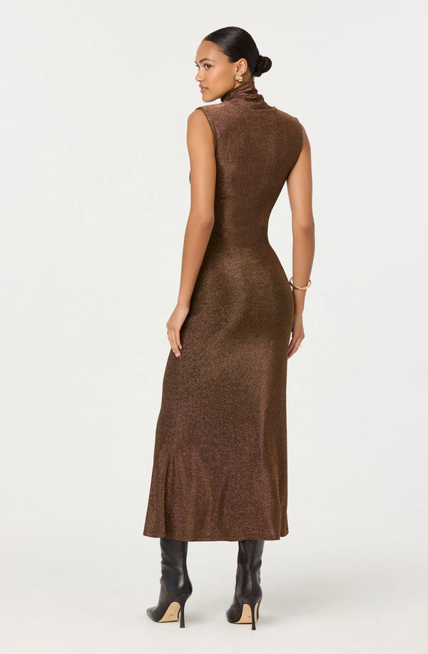 Riana Metallic Twist Front Dress