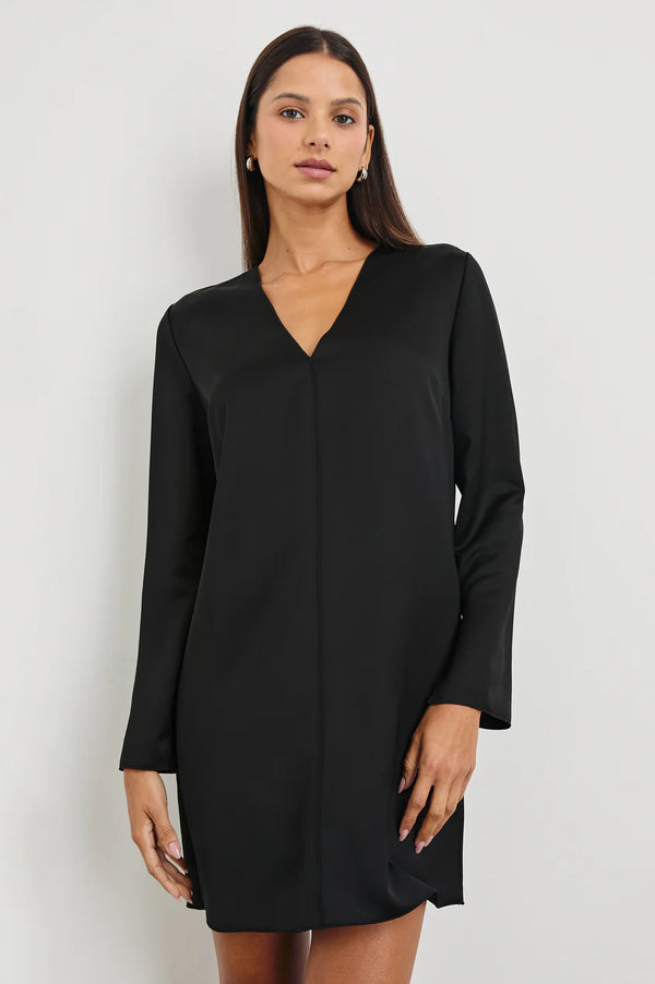 Victoria Shift Dress I Black