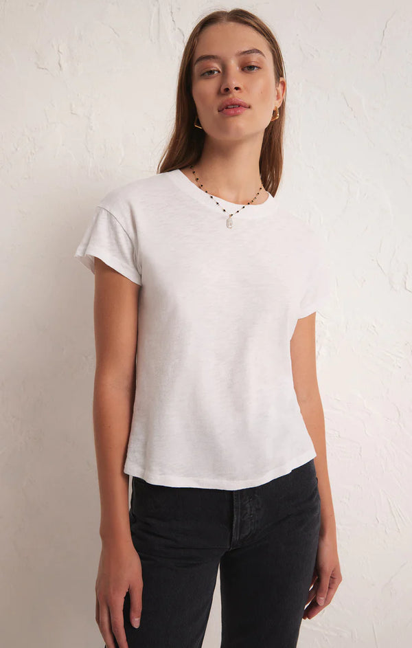Modern Slub T Shirt I White