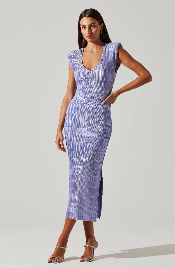 Nyah Midi Dress I Lilac