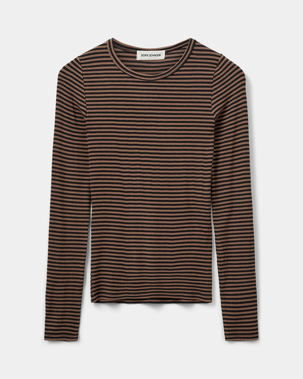 Long Sleeve Stripped T Shirt