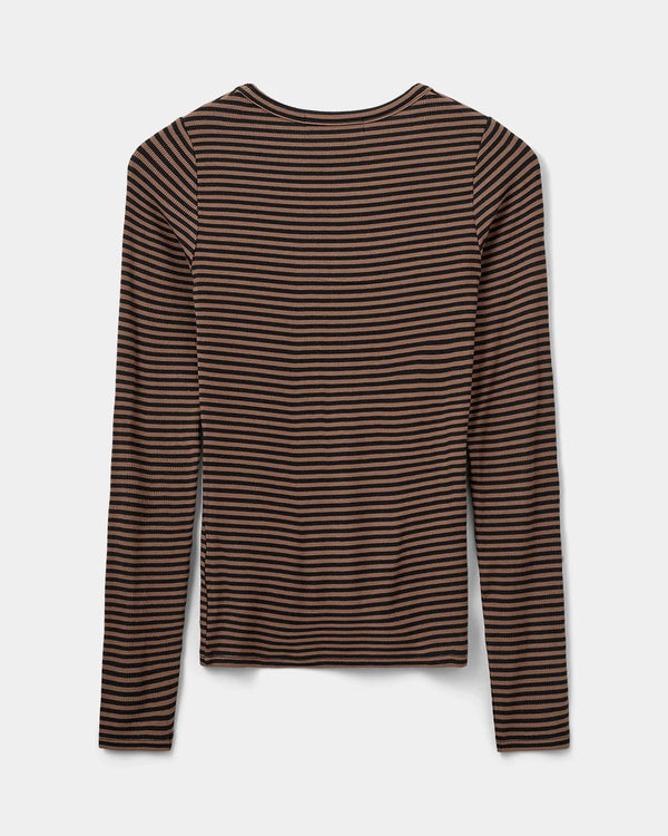 Long Sleeve Stripped T Shirt