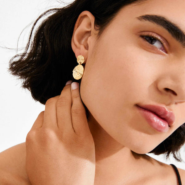 Air Pendant Earrings I Gold Plated