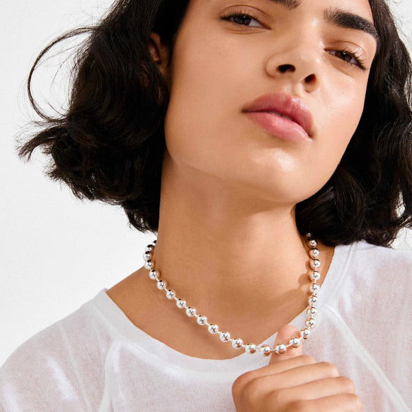 Air Necklace I Silver Plated