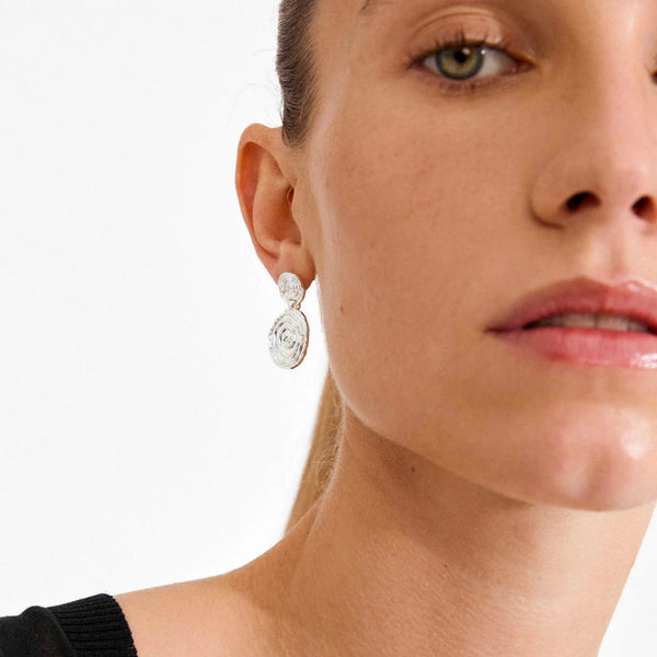 Air Pendant Earrings I Silver Plated
