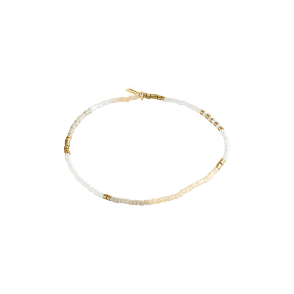 Alison Beaded Bracelet I White Gold