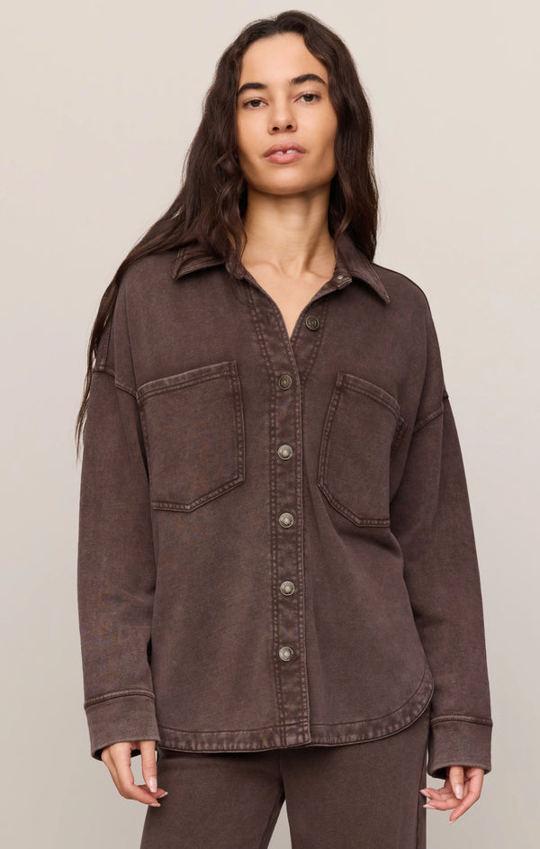 All Day Knit  Jacket I Dark Chocolate
