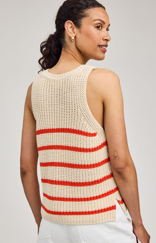 Andrea Sweater Tank I Grenadine Stripe
