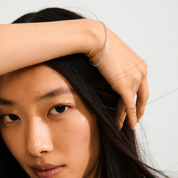 Arash Crystal Bracelet I Silver Plated