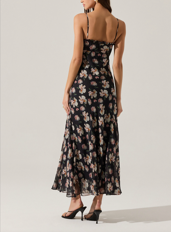 Maeryn Dress I Black Floral