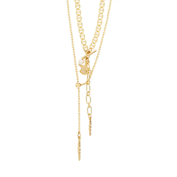 Breeze 2-in-1 Necklace I Gold Plated