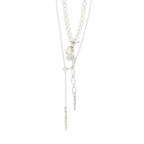Breeze 2-in-1 Necklace I Silver Plated