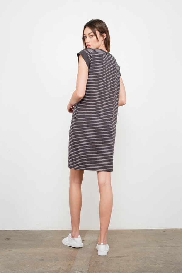 Nika T-Shirt Dress I Charcoal