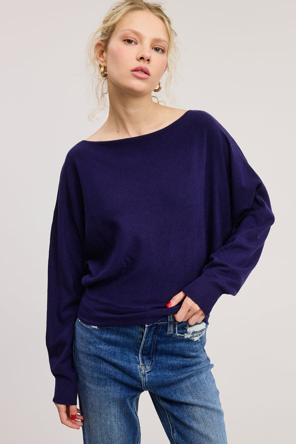 Chloe Cashmere Pullover I Navy