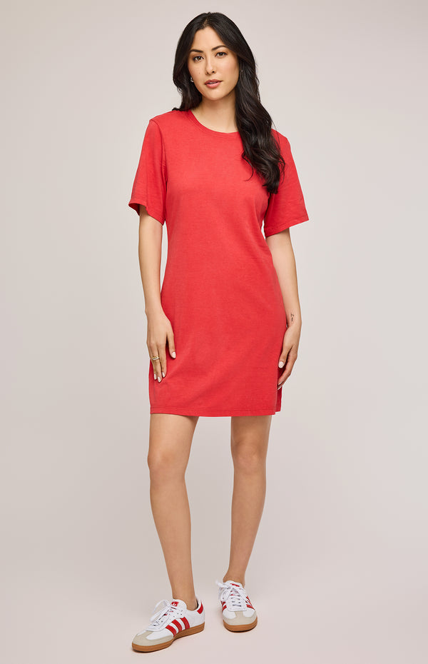 Cindy T Shirt Dress I Red
