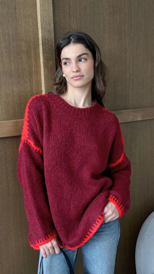 Cleo Sweater I Bordeaux