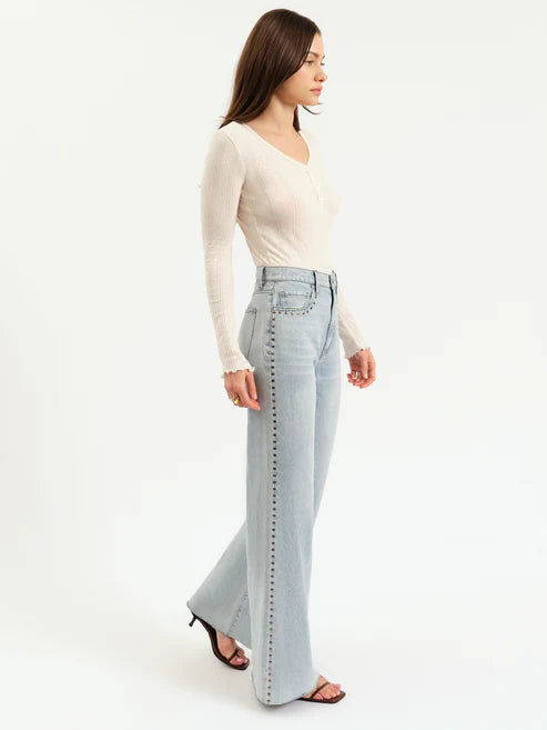 Far Out Studded Denim I Let's Dance