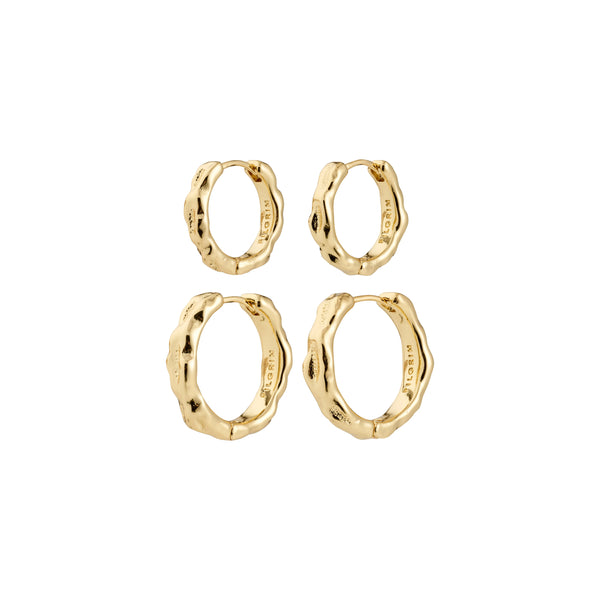 Darby Hoop Earrings 2 in 1 set I Gold Plated