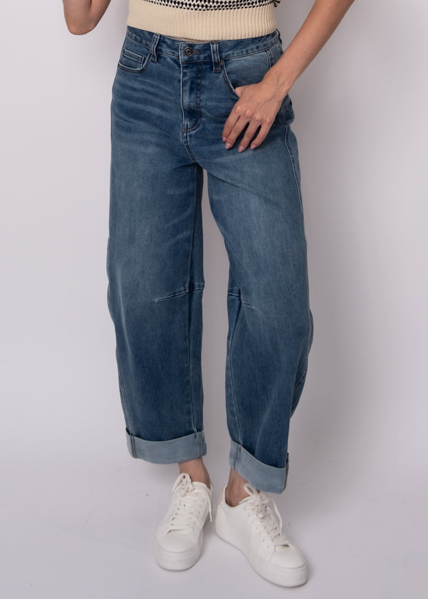 Barni Barrel Leg Jean I medium wash
