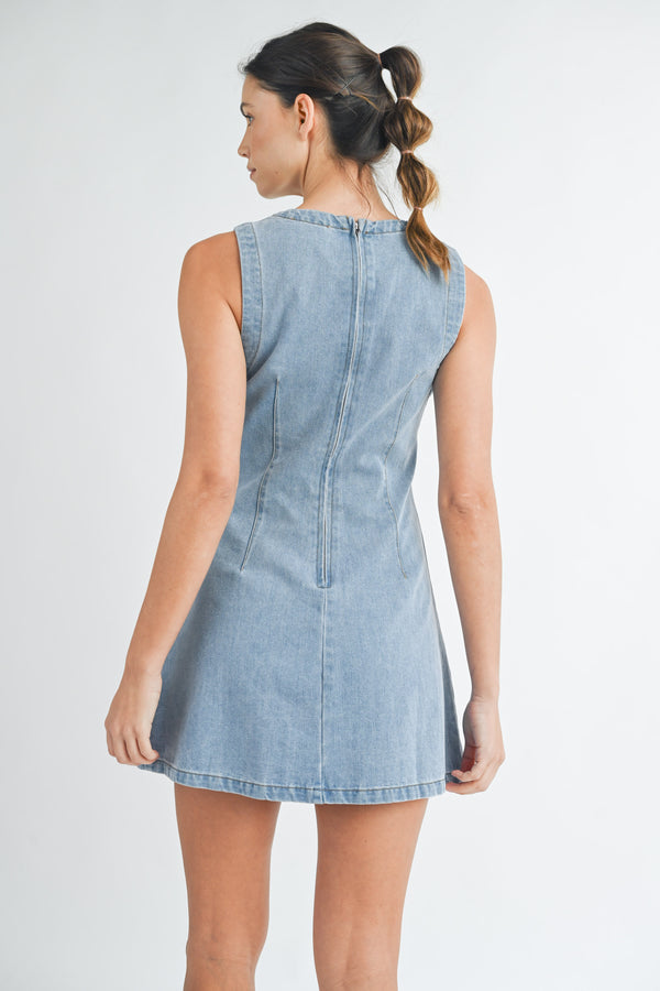 Margot Denim Dress I Light Denim