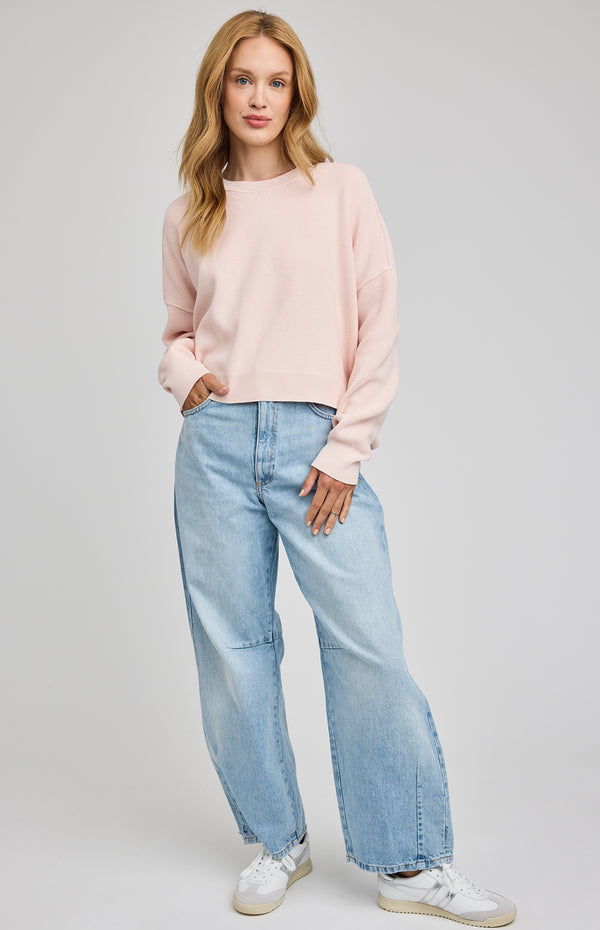Echo Sweater I Petal Pink