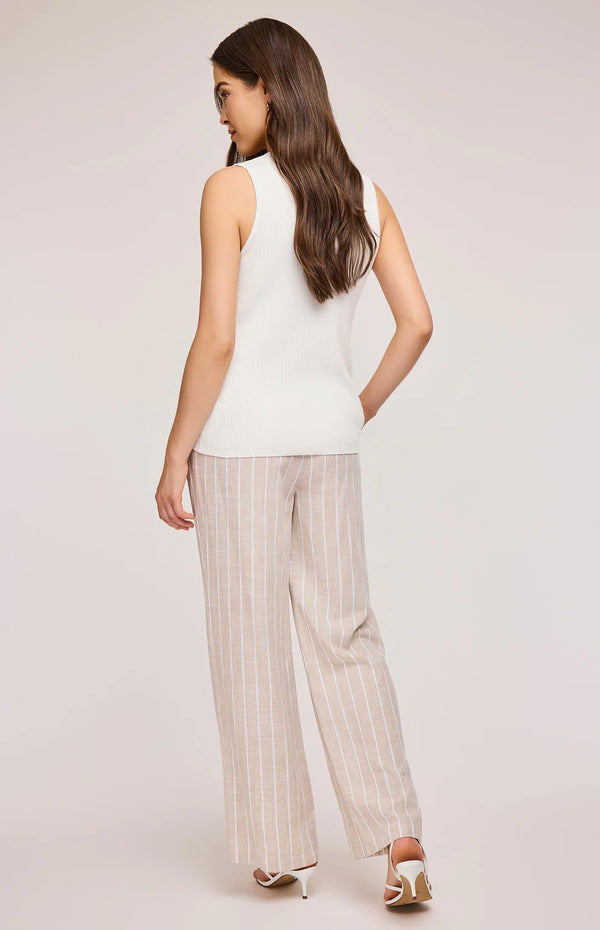Finley Linen Stripe Pant I Sand