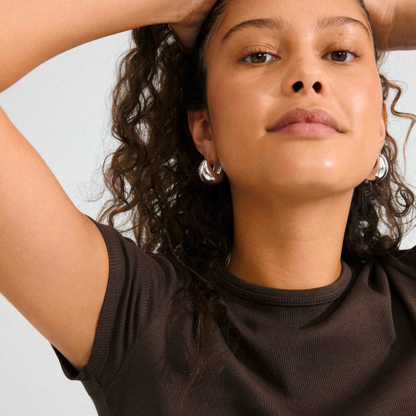 Free Chunky Hoop Earrings I Silver Plated