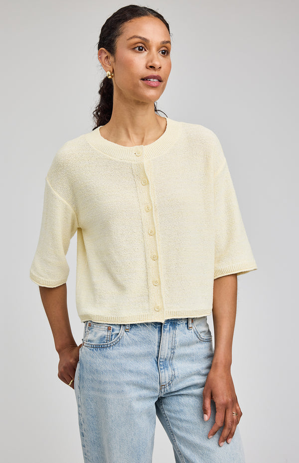 Genevieve Cardigan I Cornsilk