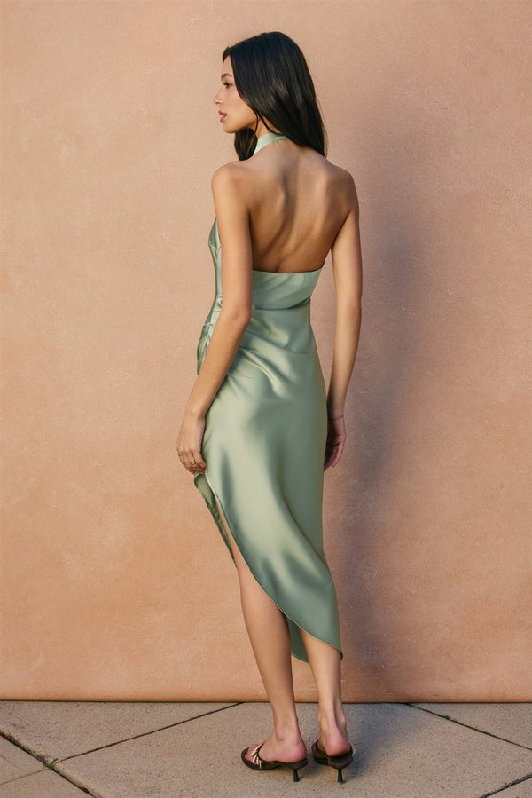 Hayden Halter Maxi Dress I Sage
