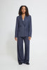 Marine Pinstripe Blazer