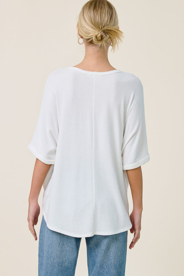 Heidi Hi-Low Top I Ivory